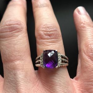 David Yurman Amethyst Wheaton Ring